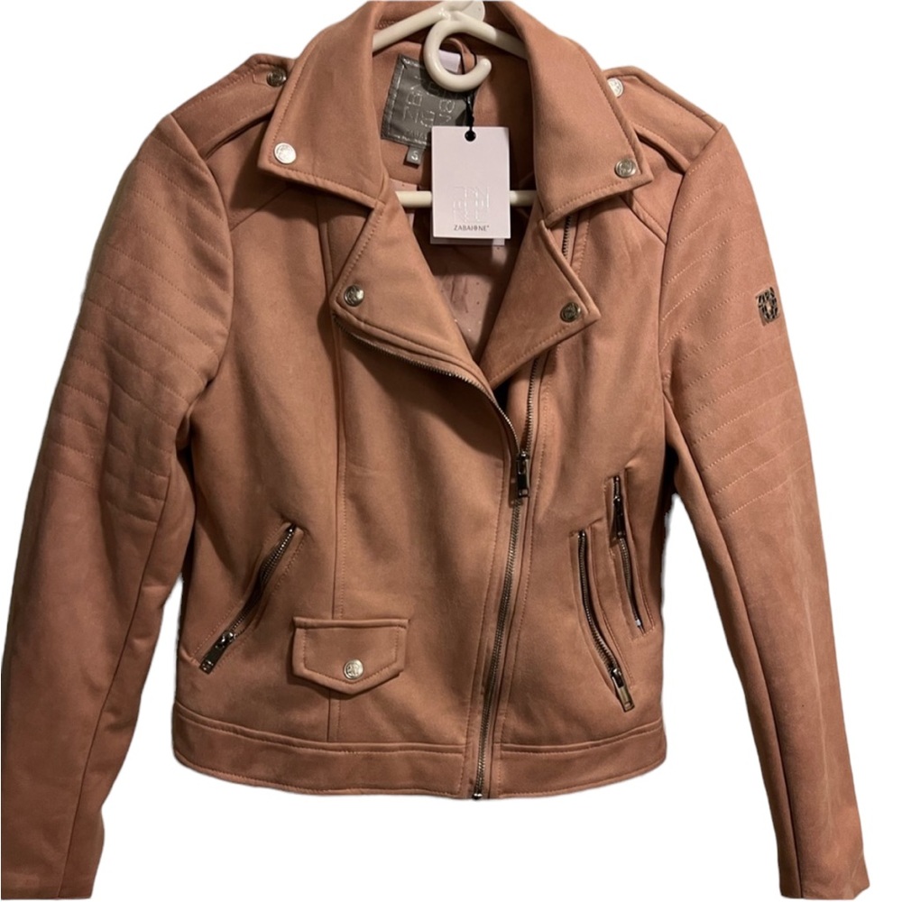 Zabaione Pink Biker Jacket Georgina